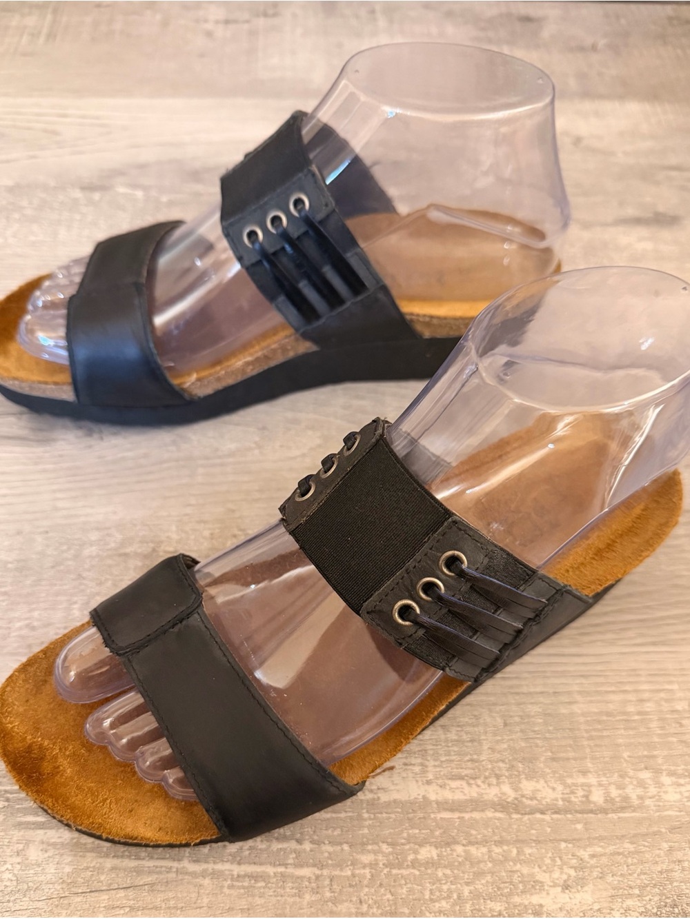 Naot Black Slide Sandals for Women  Slip-On